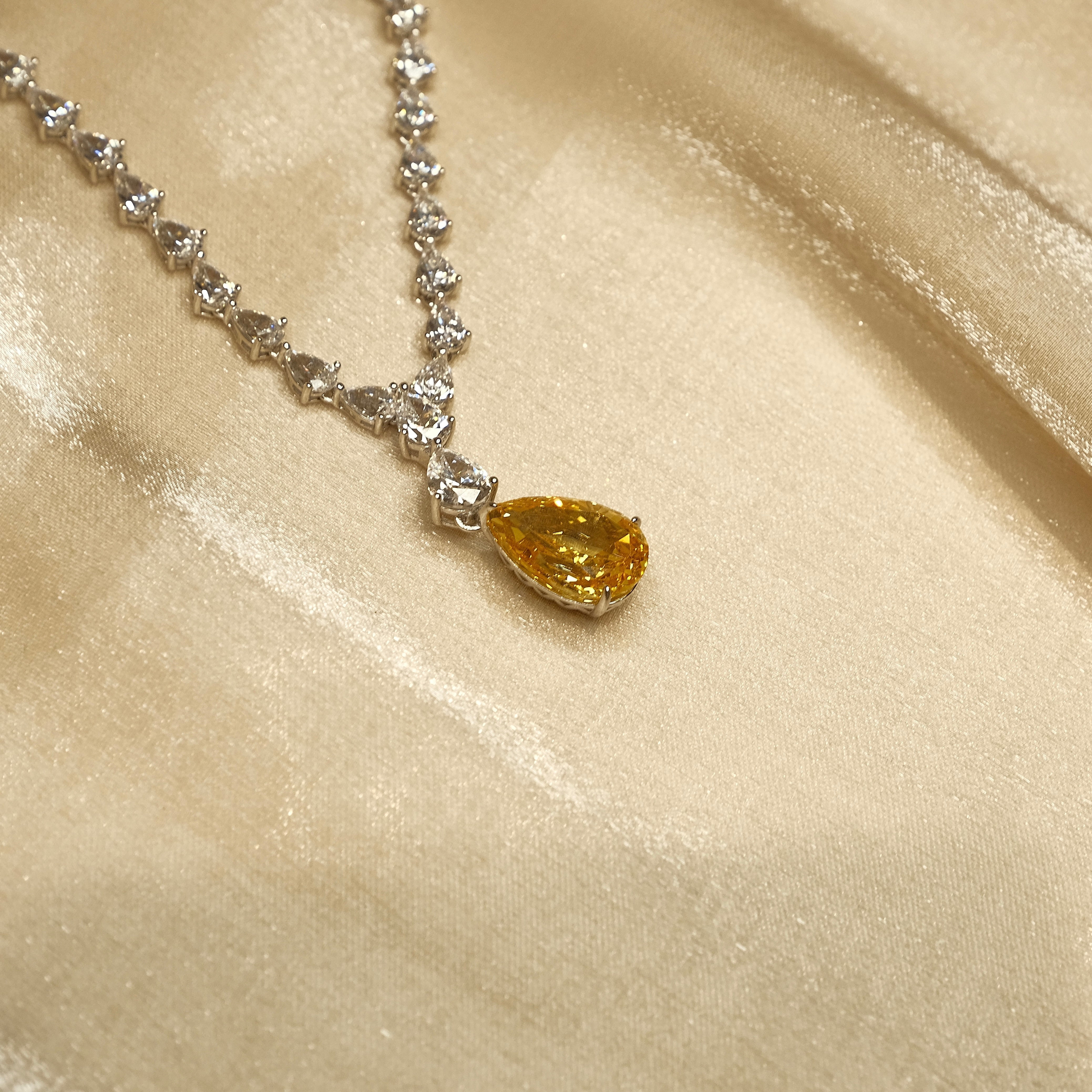 Golden Glow Eternity Necklace