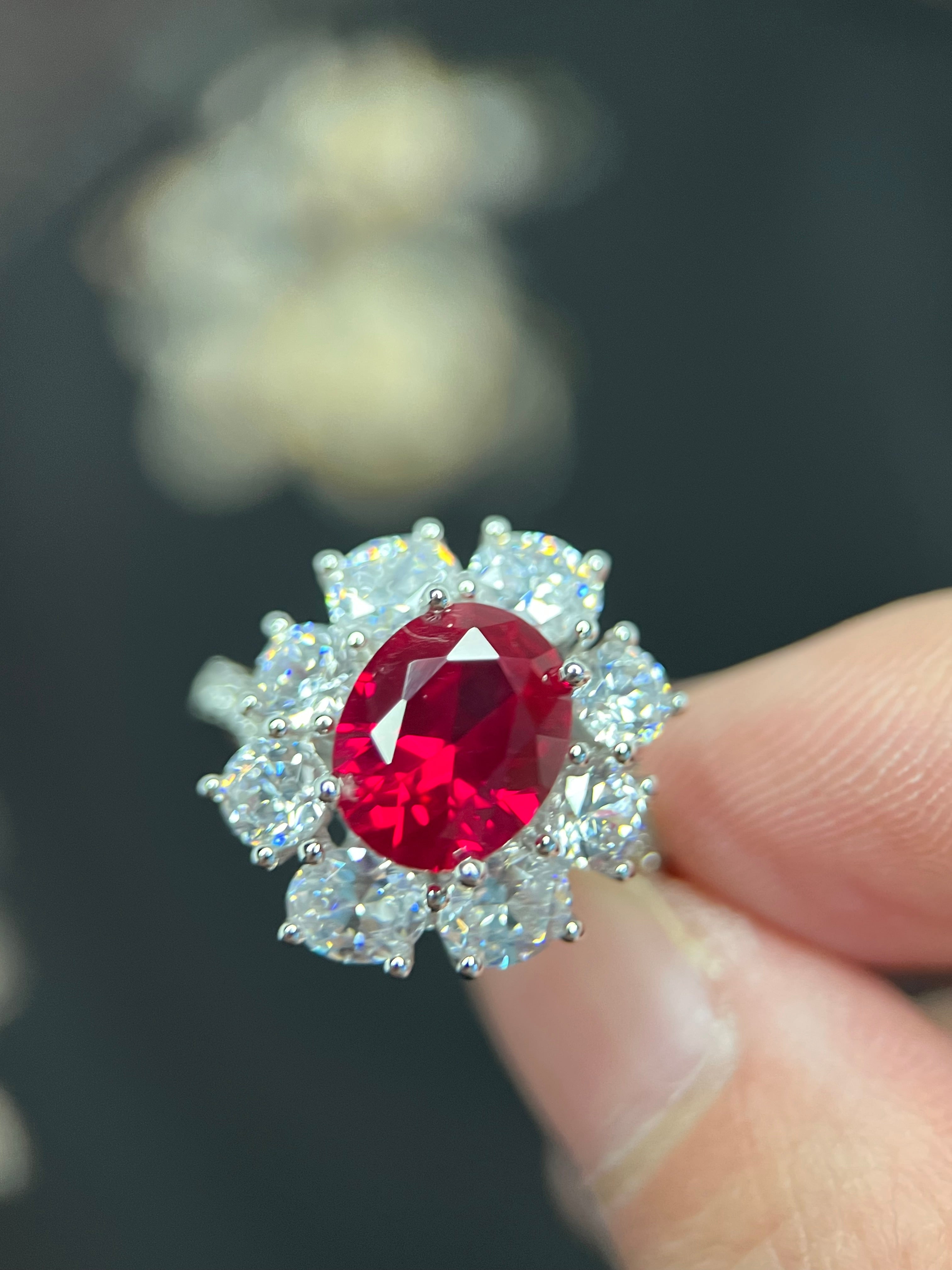 Radiance Ruby Bloom Ring