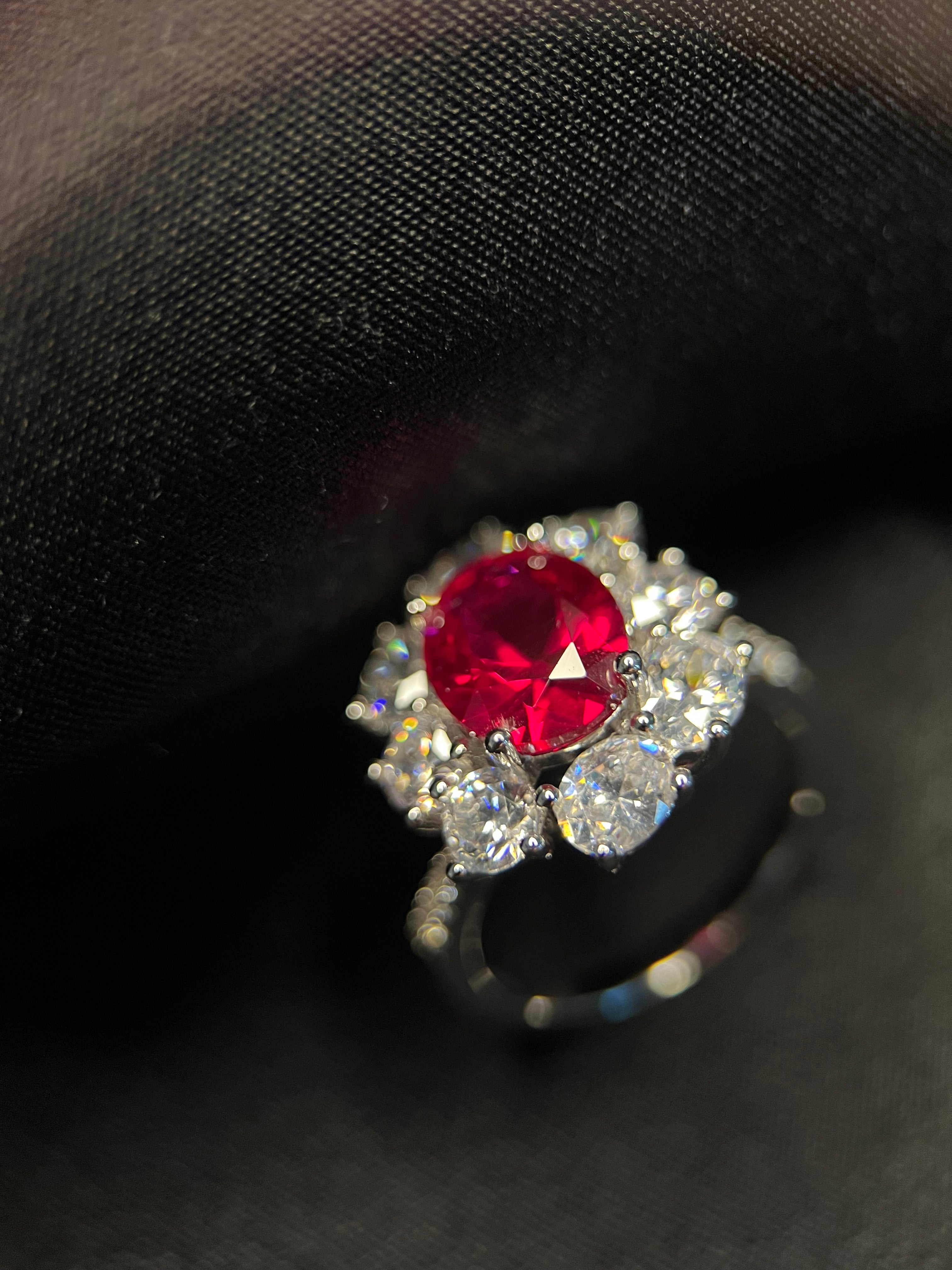 Radiance Ruby Bloom Ring