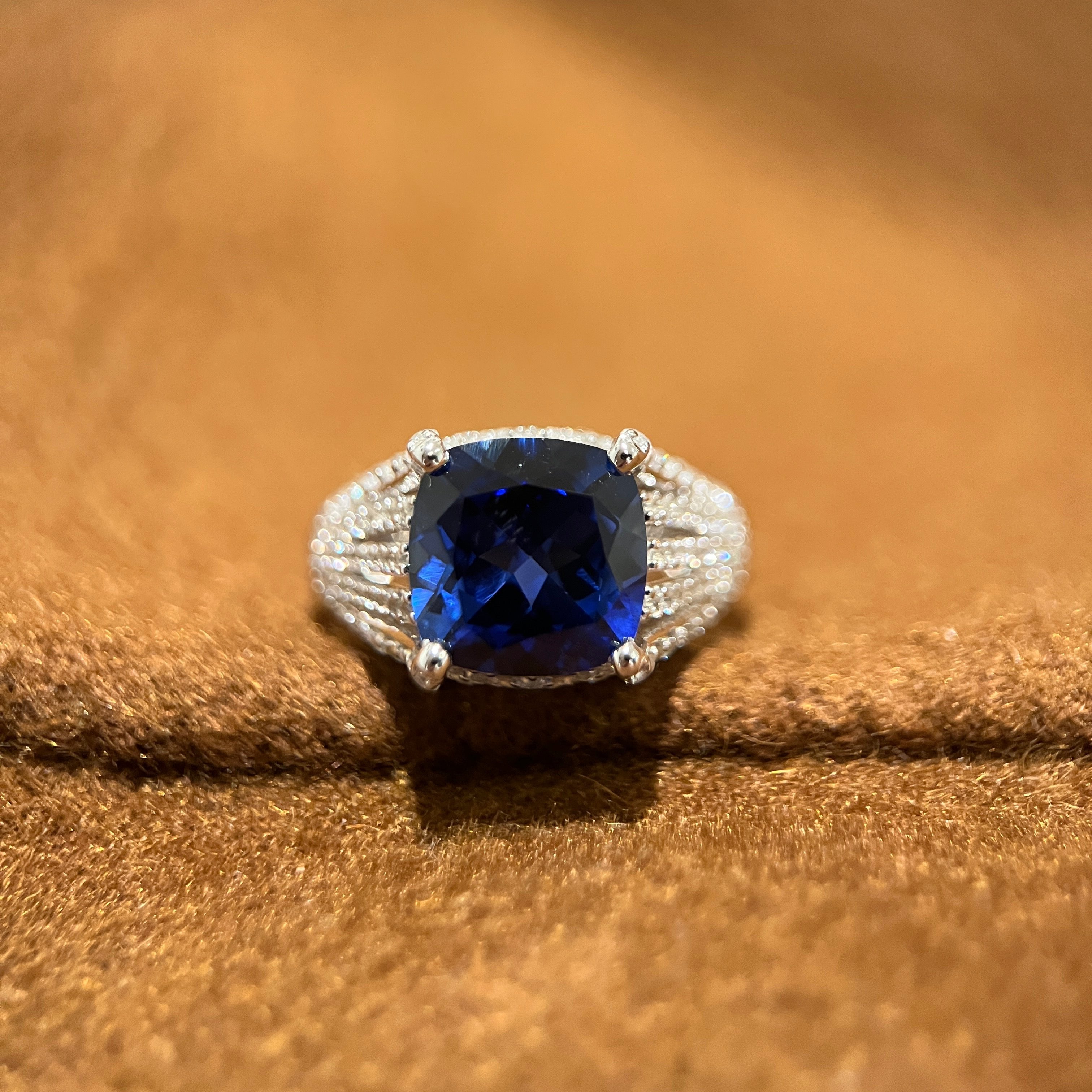 Sapphire Cascade Ring