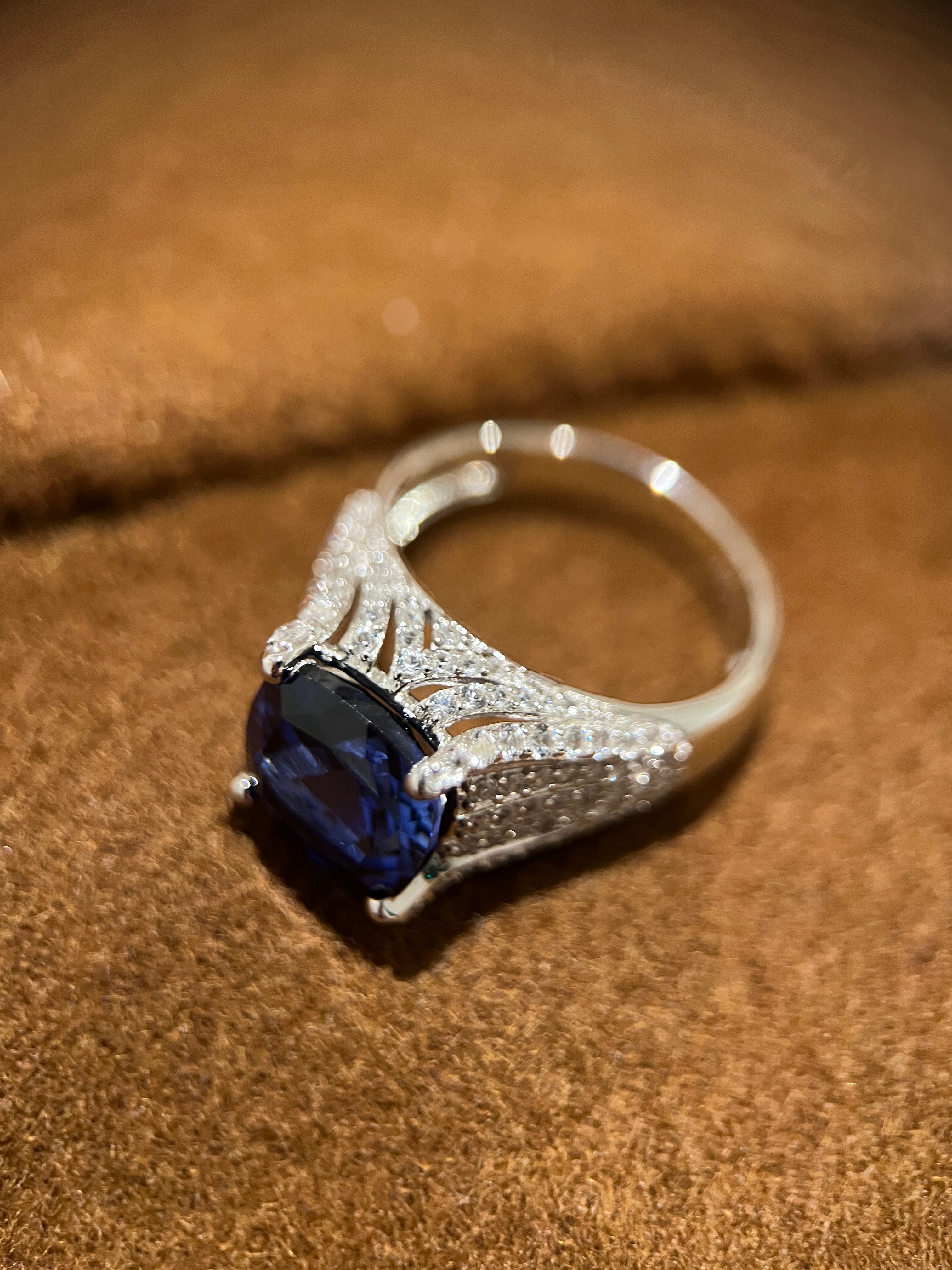 Sapphire Cascade Ring