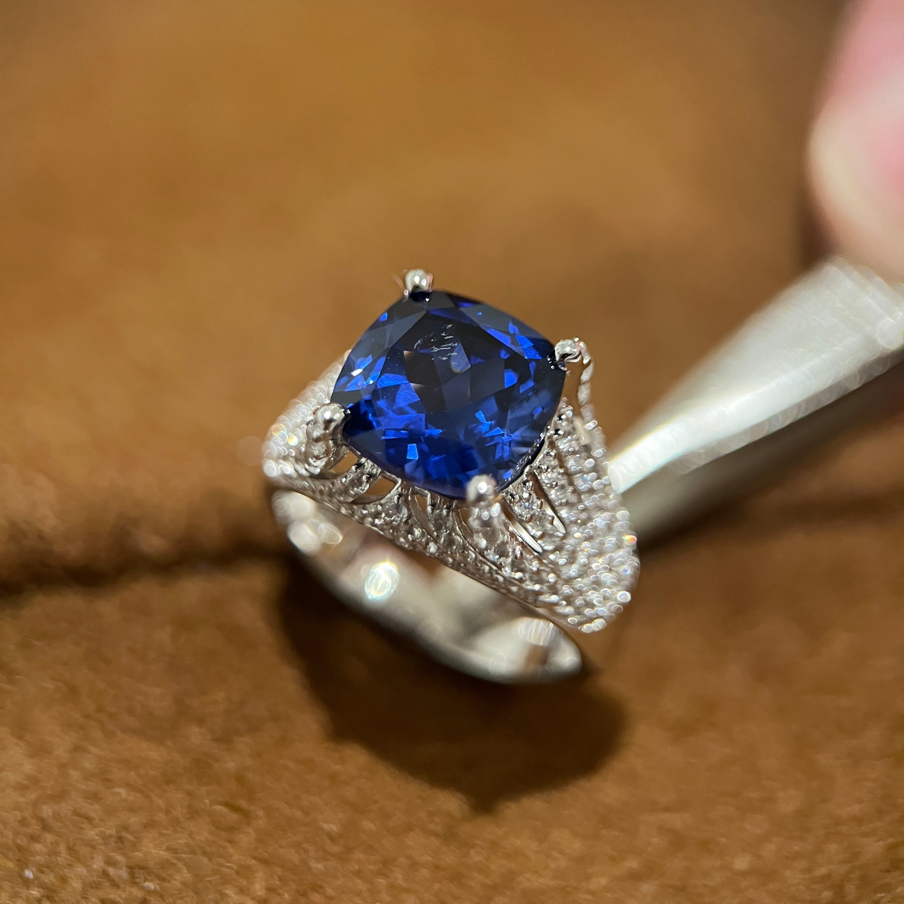 Sapphire Cascade Ring