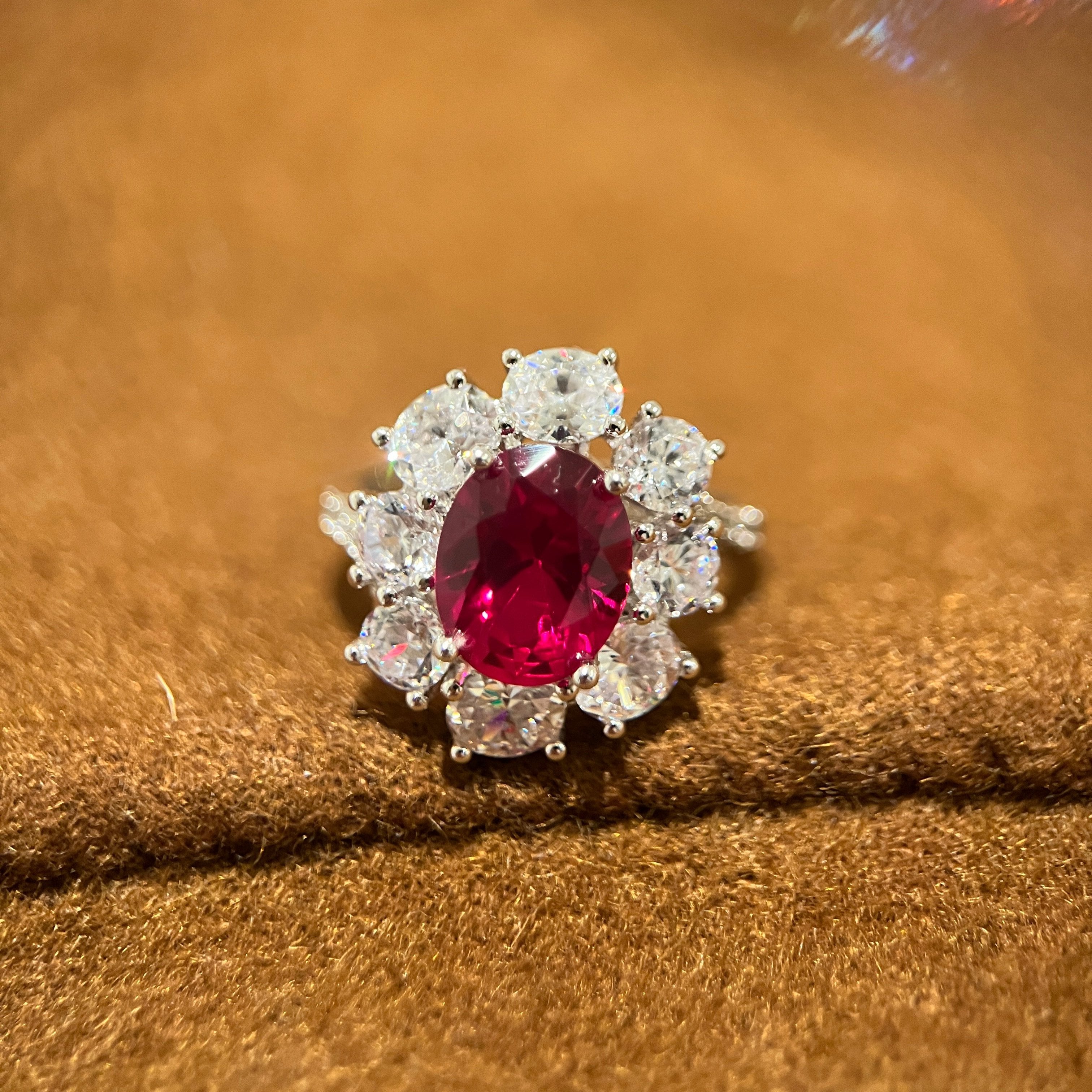 Radiance Ruby Bloom Ring