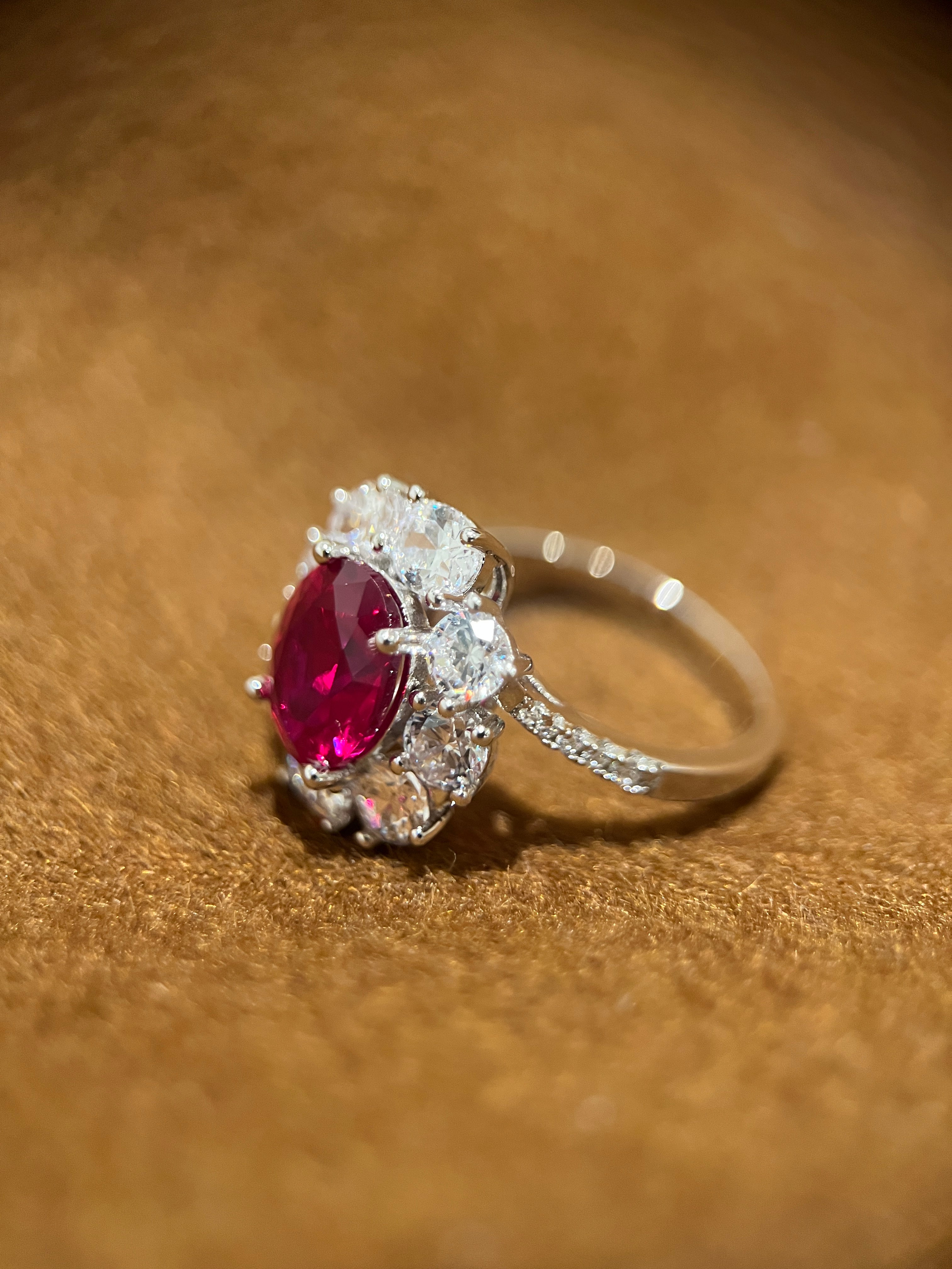 Radiance Ruby Bloom Ring