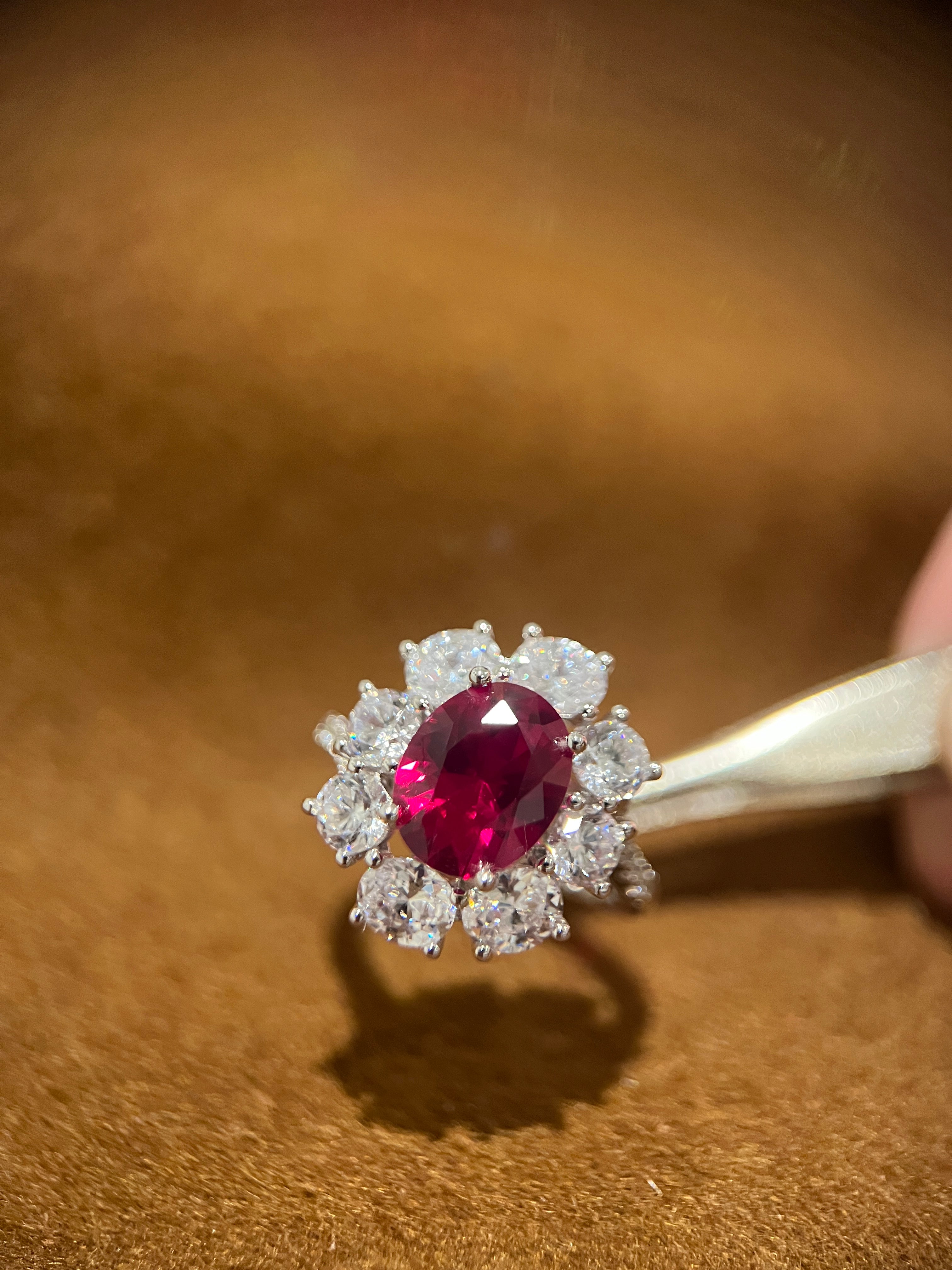 Radiance Ruby Bloom Ring