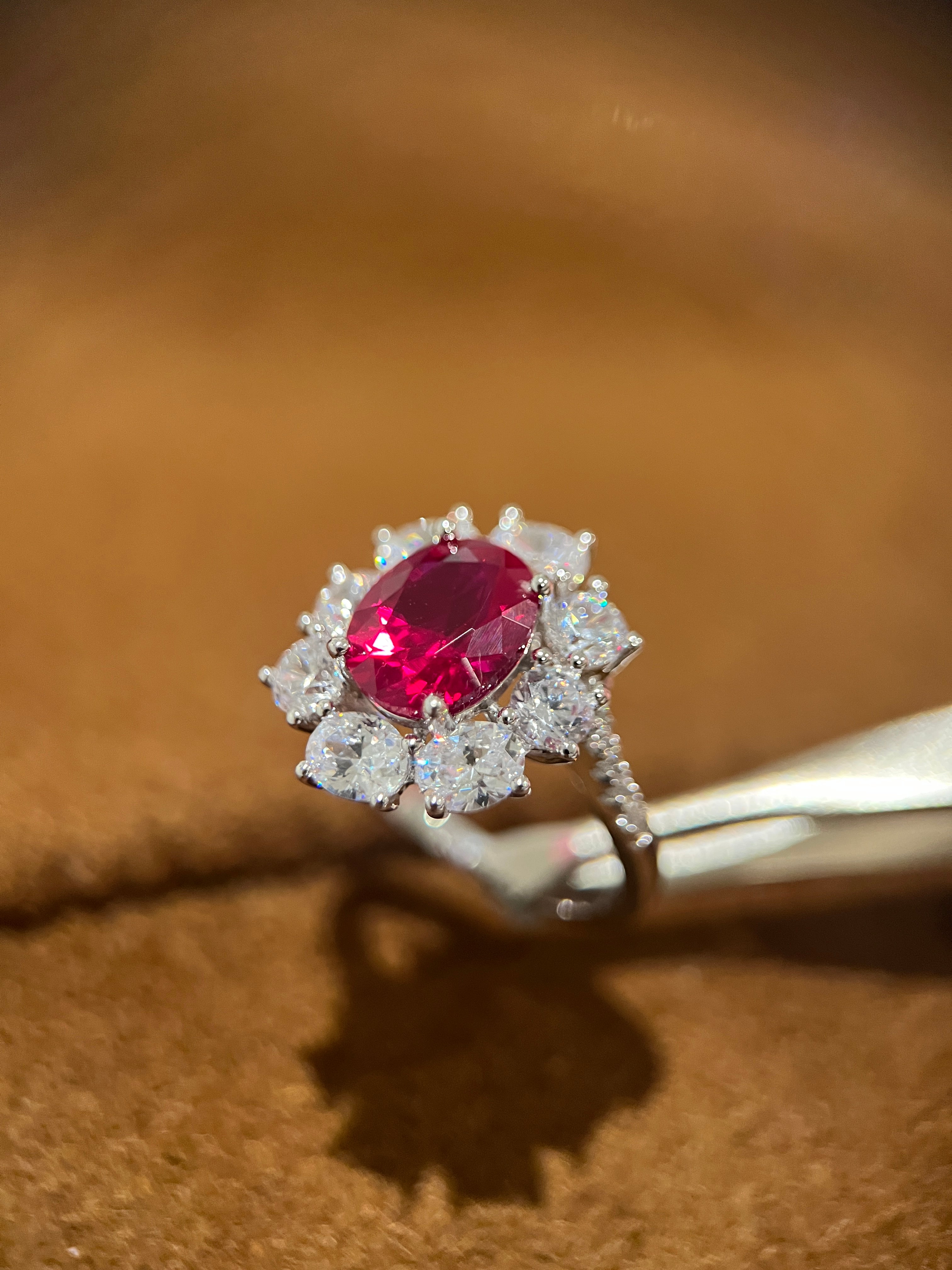 Radiance Ruby Bloom Ring