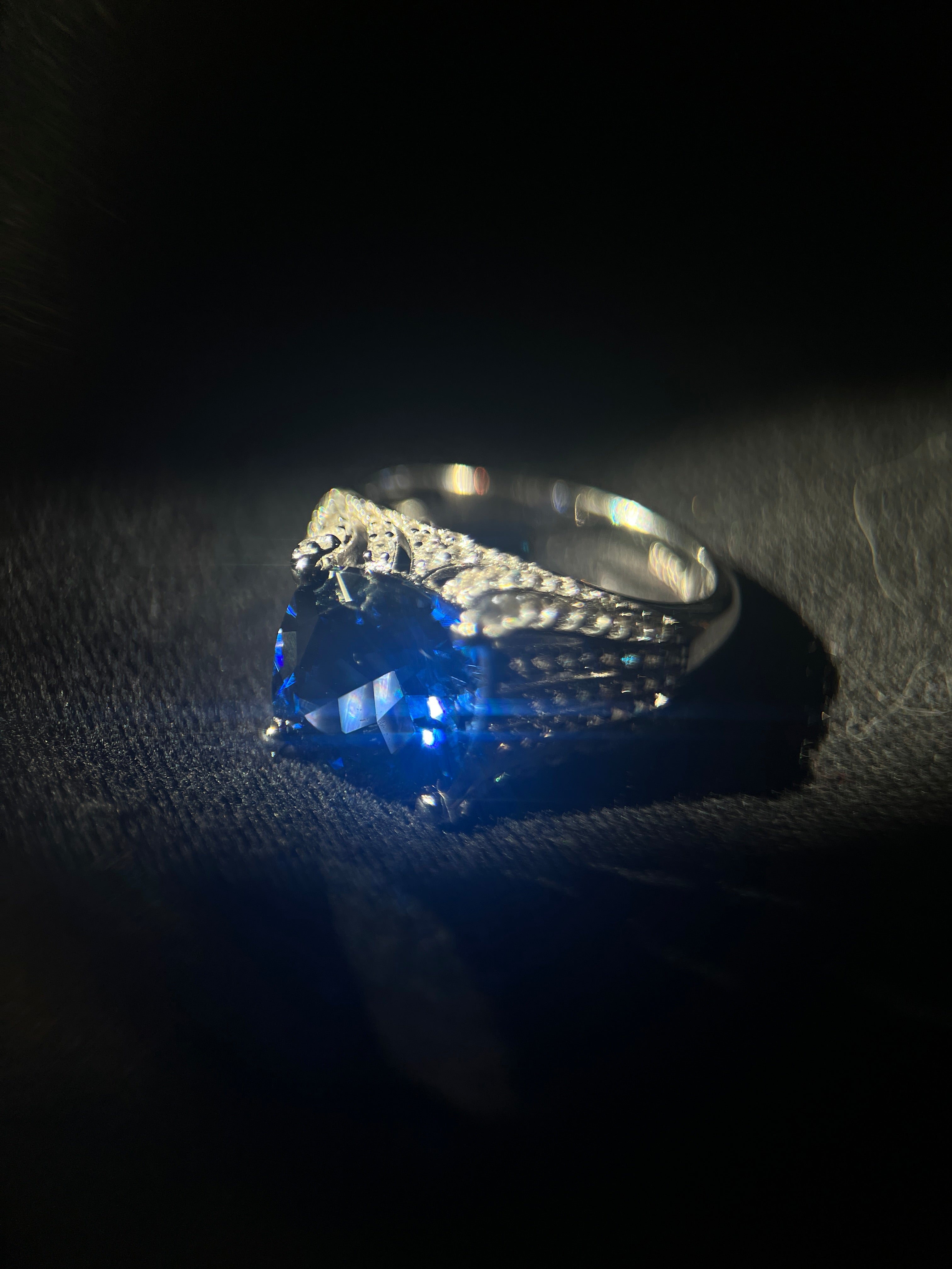 Sapphire Cascade Ring